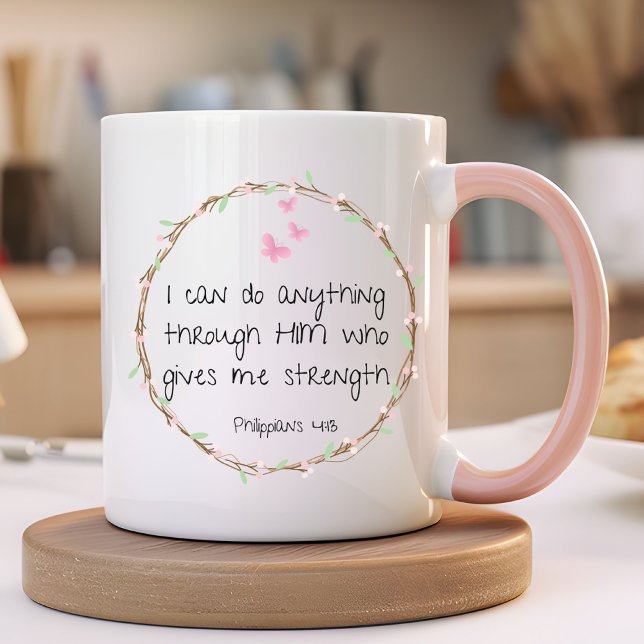 Mug Verset biblique Philippiens 4:13 (Créateur téléchargé)