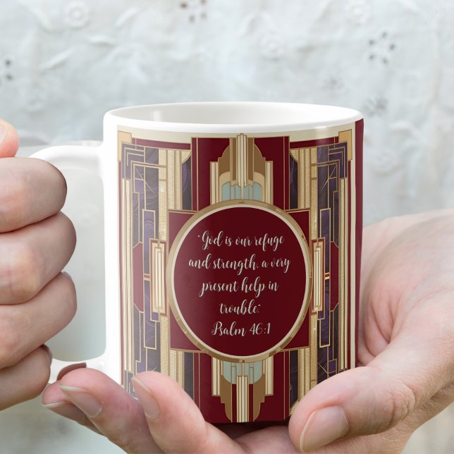Mug Verset biblique téléchargeable personnalisable Art (Créateur téléchargé)