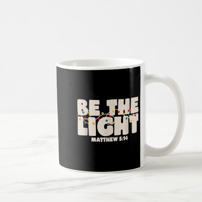 Mug Verset de la Bible de Noël Soyez la Lumière Matthi (Droite)