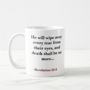 Mug verset de la Bible Il effacera chaque déchirure