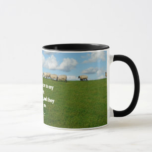 Mug verset de la Bible, Jean 10:27, Mon mouton...