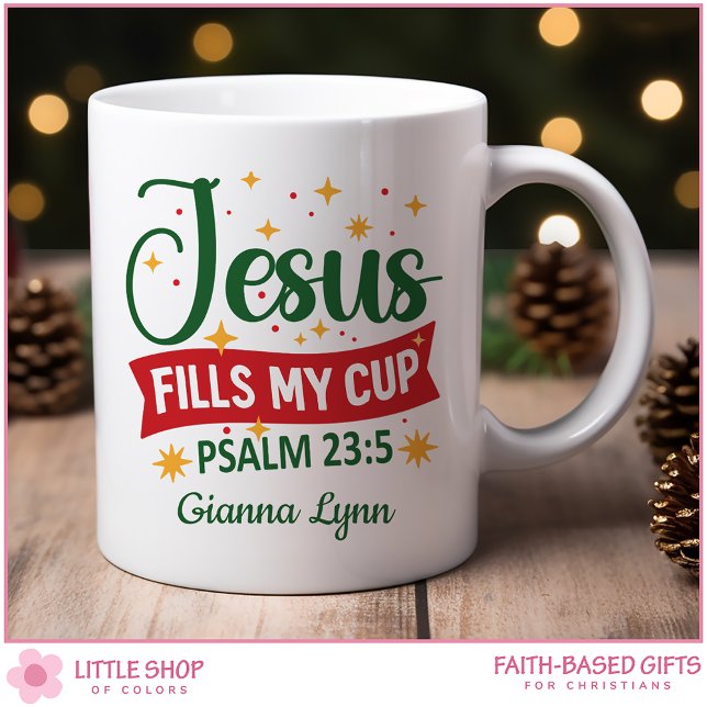 Mug Verset de la Bible personnalisé pour Noël (Créateur téléchargé)