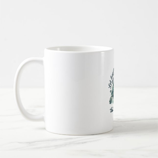 Mug Verset de la Bible Tortue de Mer Dessin de Gravure (Gauche)