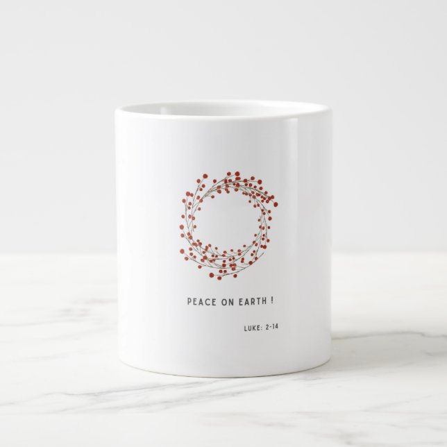 Mug Verset de Noël Luc 2:14 (Devant)