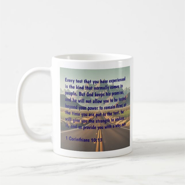 Mug Versets bibliques Réflexions 1 Corinthiens 10 Vers (Gauche)