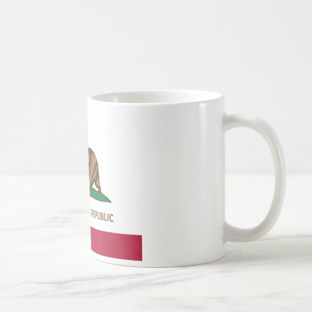 Mug Version de chou frisé de drapeau de la Californie (Droite)