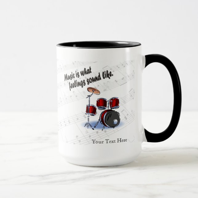 Mug Version de tambour à de quels sentiments (Droite)