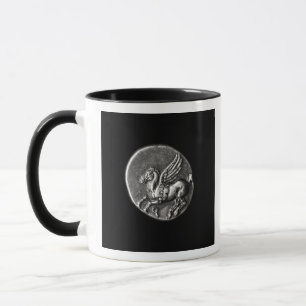 Mug Verso de pièce de monnaie dépeignant Pegasus