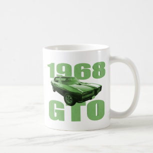 Mug Vert 1968 de voiture de muscle de Pontiac GTO