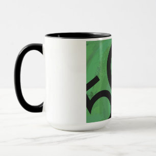 Mug Vert 50 Décennie Anniversaire