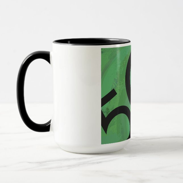 Mug Vert 50 Décennie Anniversaire (Gauche)