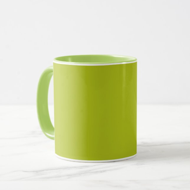 Mug Vert acide (couleur solide) (Devant gauche)