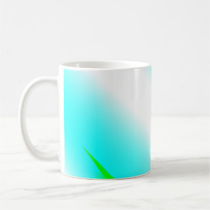 Mug Vert bleu arc-en-ciel texture abstraite motif art 