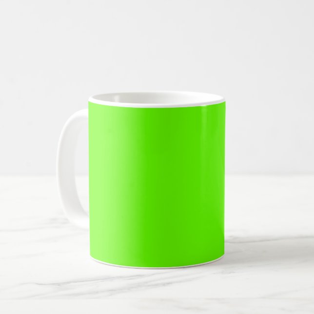 Mug Vert brillant (couleur unie) (Devant gauche)