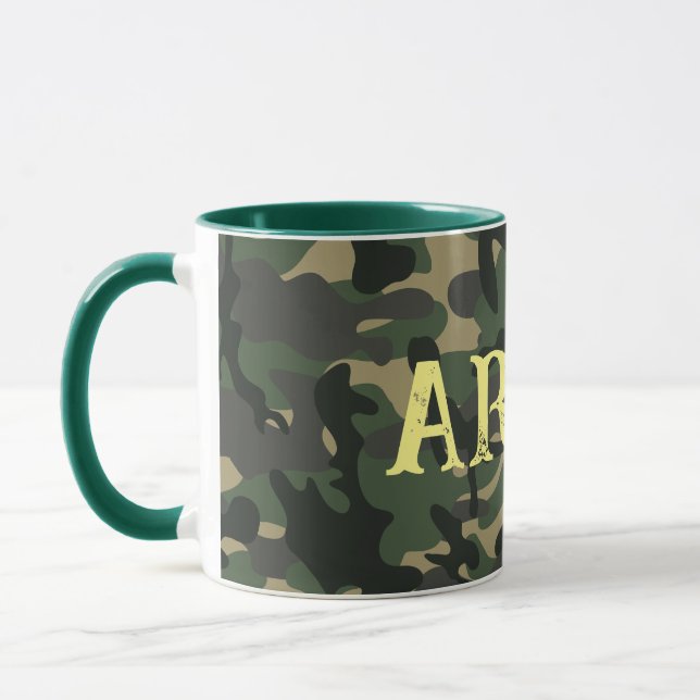 Mug Vert camouflage militaire de l'armée (Gauche)