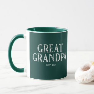 Mug Vert Chasseur Grande-Père Année de Fondation