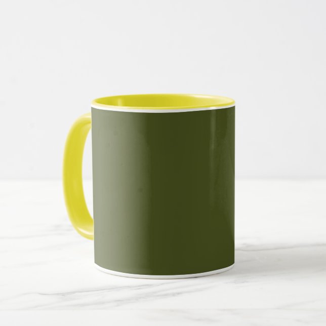 Mug Vert de l'armée (couleur solide) (Devant gauche)