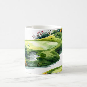 Mug Vert de putting de golf
