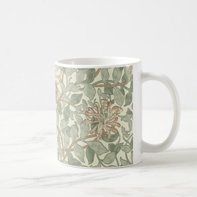 Mug Vert doux Vintage William Morris Honeysuckie (Droite)