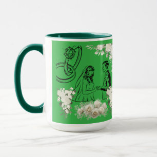 Mug Vert émeraude de magie de vœu sans fin