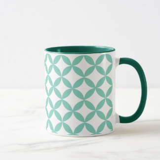 Mug Vert en bon état géométrique