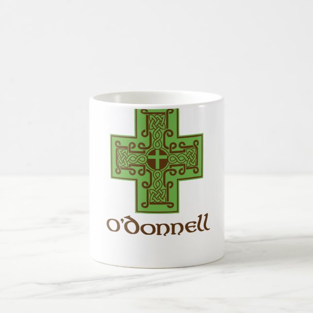 Mug Vert et brun de logo d'O'Donnell (Centre)