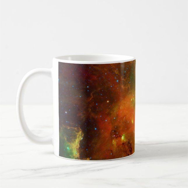 Mug Vert et orange de la nébuleuse nord-américaine (Gauche)