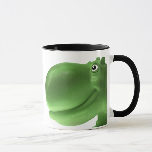Mug Vert heureux d'hippopotame (Droite)
