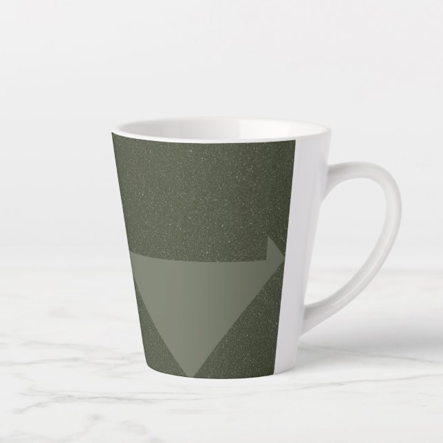 Mug vert mousse à direction Abstraite - personnali (Droite)