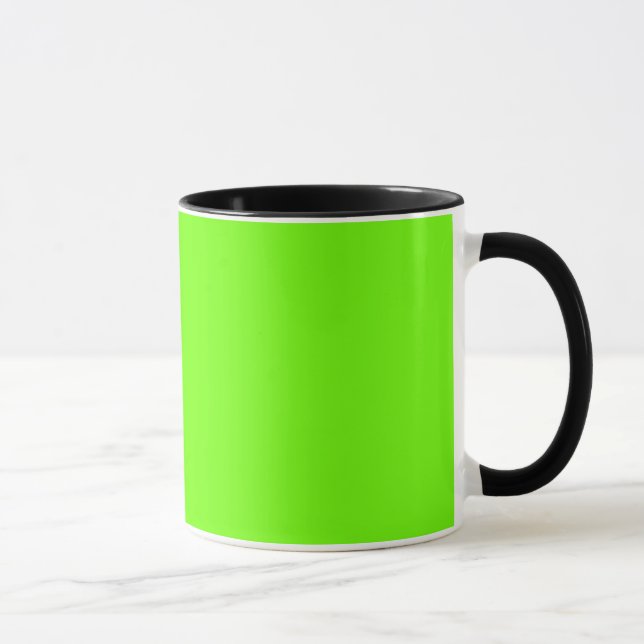 Mug Vert néon fluorescent brillant (Droite)