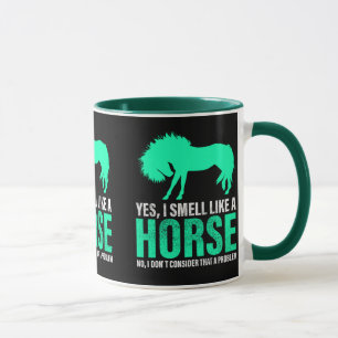 Mug Vert Oui Je Sens Comme Un Cheval
