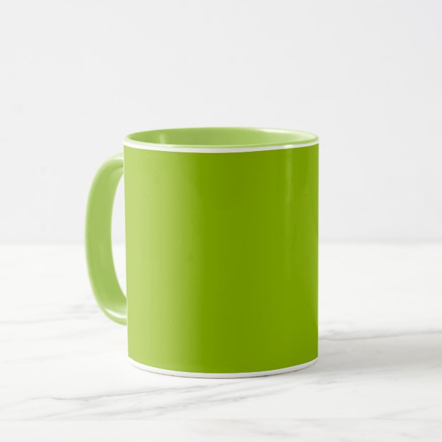 Mug Vert pomme (couleur solide)  (Devant gauche)