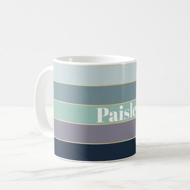 Mug Vert violet personnalisé Couleur de l'été Barrage (Devant gauche)