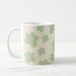 Mug Vert Y2K Fleur sauvage Bold Retro Spring Cuisine