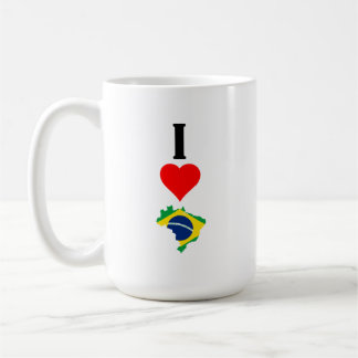 Mug Vertical I Love Brazil / I Heart Brazil Brésil