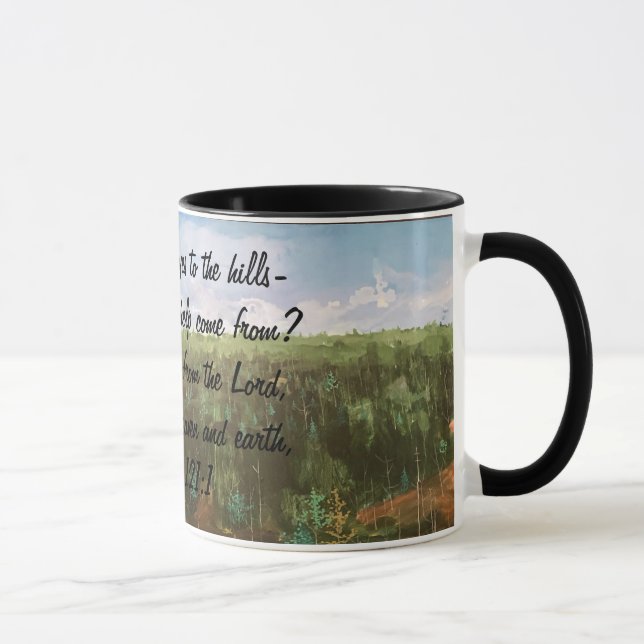 Mug VERTS INSPIRATIONNELS/BROUILLES DESIGN Texte noir (Droite)