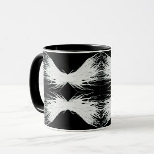 Mug Vertus Abstrait Ailes Blanches Art à l'Encre d'Alc