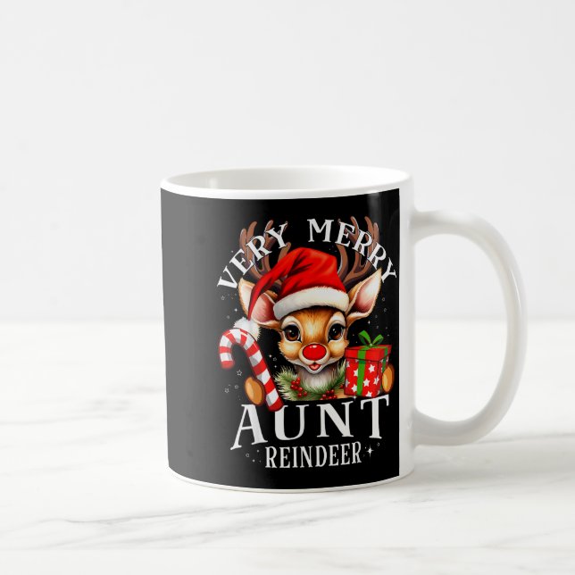 Mug Very Merry Aunt Reindeer Matching Christmas  (Droite)