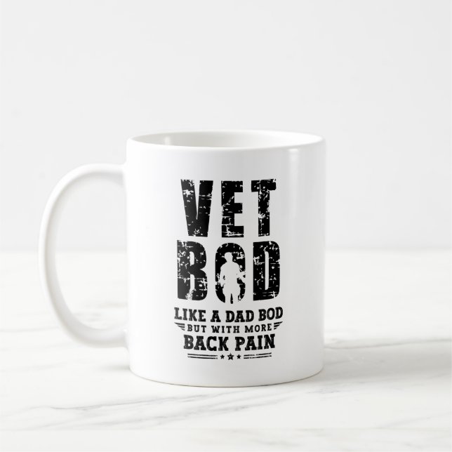 Mug Vet Bod Comme Papa Bod, Mais Avec Plus De Peur Dos (Gauche)