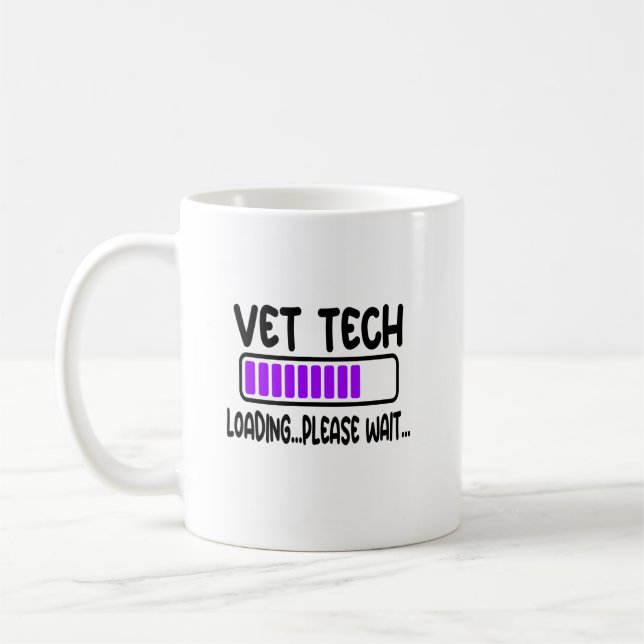 Mug Vet Tech Étudiant Technicien Vétérinaire Cadeau de (Gauche)