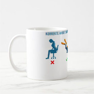 Mug Vêtements de plongeur en scaphandre à posture de t