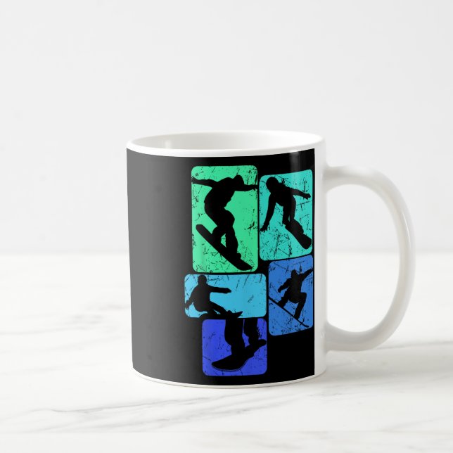 Mug Vêtements Et Idées Cadeaux Snowboard cool Snowboar (Droite)