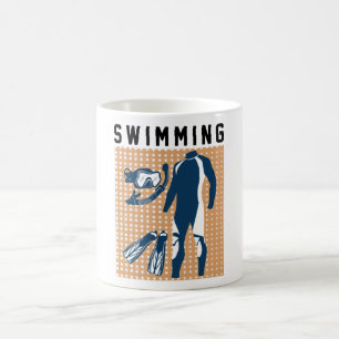 Mug Vêtements et lunettes de natation