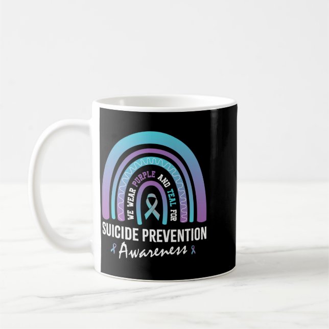 Mug Vêtements pour hommes sarcelle violet pour la prév (Gauche)