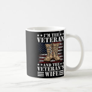 Mug Vétéran & Femme Fière Épouse américaine Vétéra