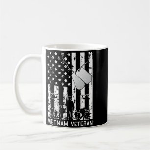 Mug Vétéran du Vietnam Drapeau américain cool Militair