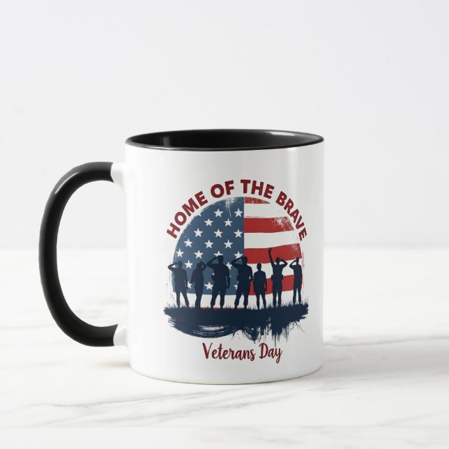 Mug Veterans Day Patriotic Tee (Gauche)