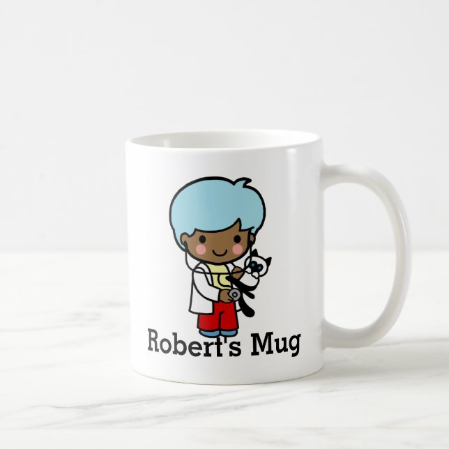 Mug Vétérinaire avec chat Kitty (Droite)