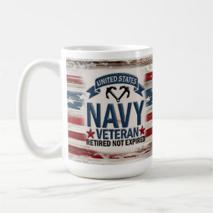 Mug Vétérinaire de la Marine à la retraite États-Unis