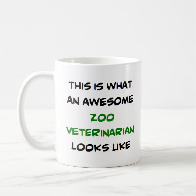 Mug vétérinaire de zoo, génial (Gauche)